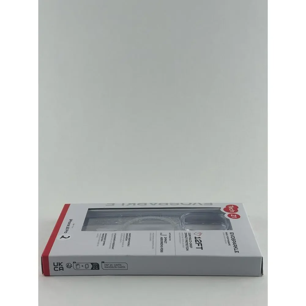 Tech21 EvoSparkle iPhone 16 Pro Clear Case NWT